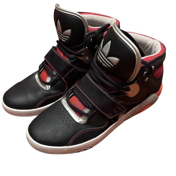 Adidas Roundhouse Mid Orange/Black/Silver Size 10 - Picture 3 of 6